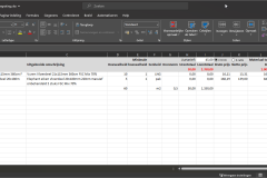 Begroting in Excel, gegenereerd met DICO Viewer